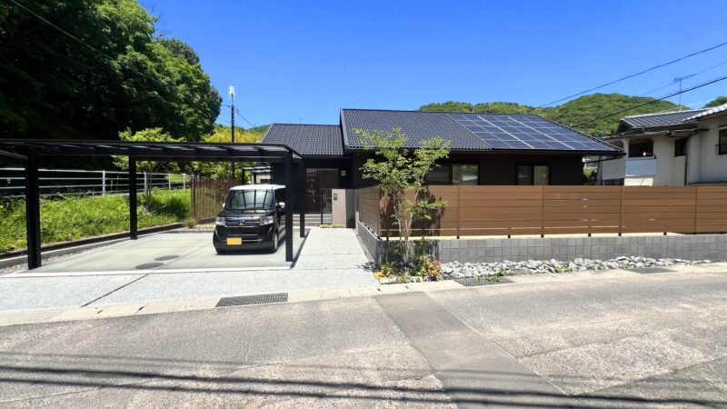 平屋の素敵な和モダン外構